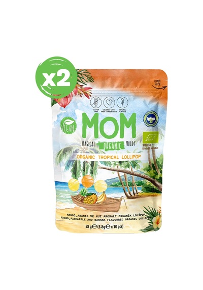Organik Tropikal Lolipop, 58g X 2 116 G