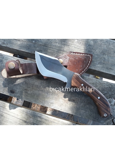 El İşçiliği Av Kamp Bıçağı 25 CM 4116 Çelik Siyah