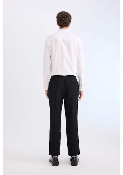 DeFacto %100 Pamuk Yazlık Jogger Pantolon Regular Fit Normal Kesim Keten Görünümlü Düz Paça Cepli B4138AX25SPBK81 DeFacto %100 Pamuk Yazlık Jogger Pantolon Regular Fit Normal Kesim Keten Görünümlü Düz Paça Cepli B4138AX25SPBK81