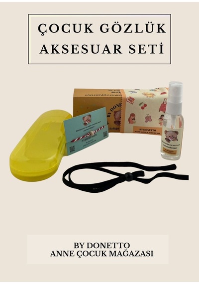 Çocuklar İçin Gözlük Aksesuar Seti Sarı - 628724857