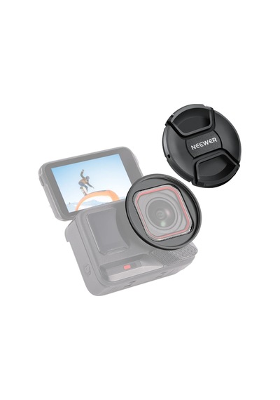Neewer Insta360 Ace Pro 1/2 Uyumlu 49mm Filtre Adaptör Ve Lens Kapağı