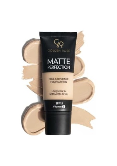 Matte Perfection Foundation - Cool 02 - Yoğun Kapatıcı Mat Fondöten 00