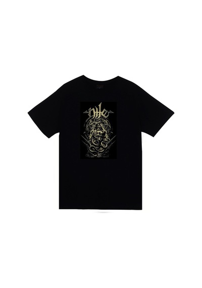 Nile Müzik Grubu Baskılı Unisex %100 Pamuk Siyah T-shirt SIYAH