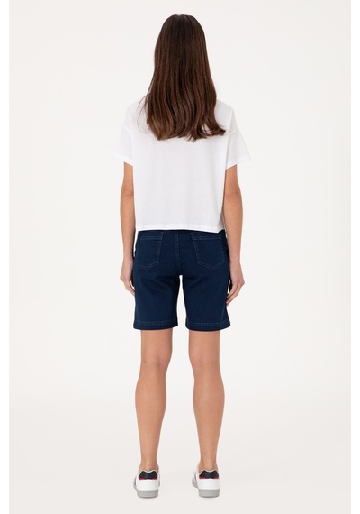 U.s. Polo Assn. Kadın Mavi Şort Jean 50305600-dn0022 Mıd Blue U.s. Polo Assn. Kadın Mavi Şort Jean 50305600-dn0022 Mıd Blue