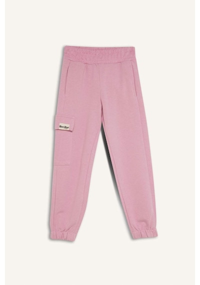 DeFacto Kız Çocuk Kargo Cepli Beli Paçası Lastikli Jogger Eşofman Altı D2872A824WNPN445 Pembe