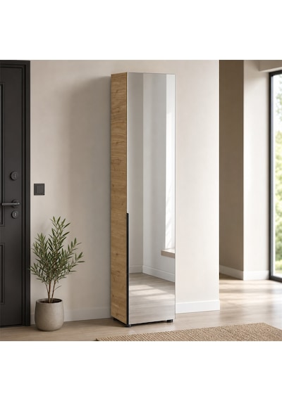 Porto 10 Bölmeli Tek Kapaklı Aynalı Vestiyer - Florida Meşe/vizon 47x210x34 Cm Meşe / Vizon Porto 10 Bölmeli Tek Kapaklı Aynalı Vestiyer - Florida Meşe/vizon 47x210x34 Cm Meşe / Vizon