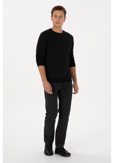 U.S. Polo Assn. Erkek Siyah Relax Fit Jean Pantolon 50316564-DN0027