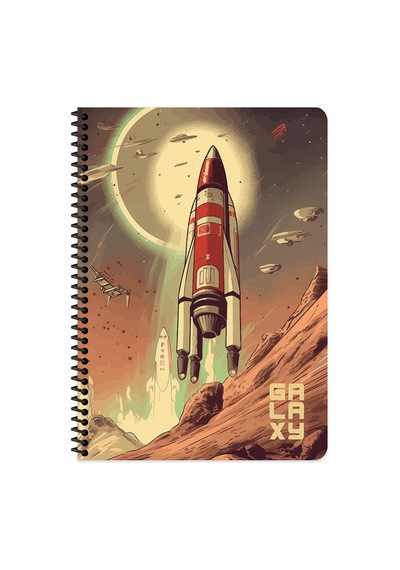 Keskin A4 80 Yp.kar. Pp Kp.spiralli Galaxy Defter