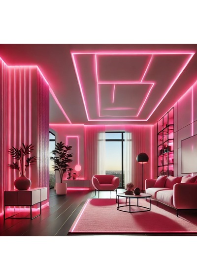 25 Metre Noas Yl42 5008 Dış Mekan 120 Çipli 12v Neon Led Pembe