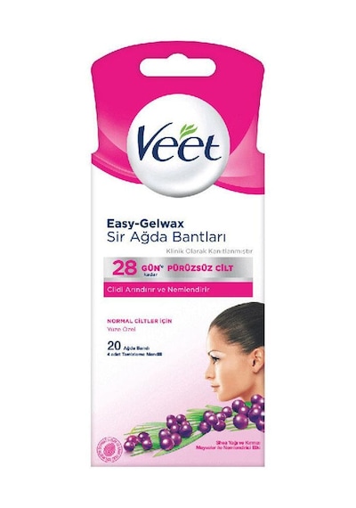 Veet Ağda Bandı Yüz Bölgesi Normal 20'li