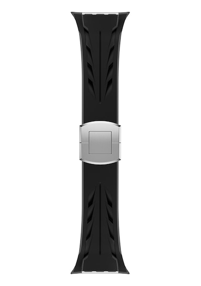 Apple Uyumlu  Watch 10 Serisi 46mm Kordon Metal Tokalı Silikon Tour Kilim Dizayn Strap 127