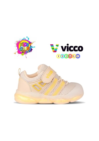 Vicco 346-b24y-150 Orante Unisex Bebe Işıklı Ayakkabı Bej
