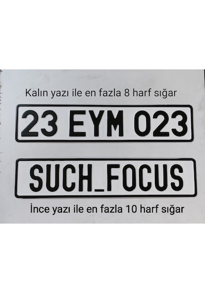 Dekor Plaka,Sari Plaka,Isimli Plaka,Plakalik,Isme Özel Plakalik 135612902