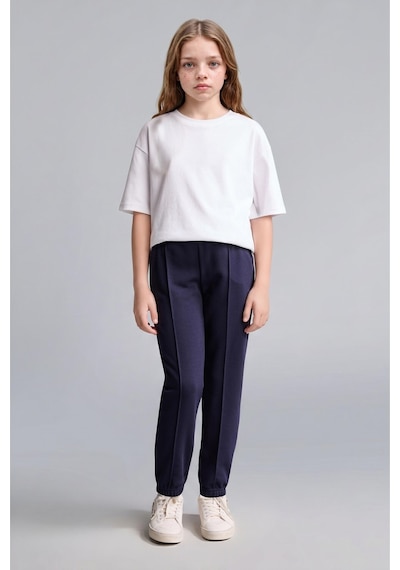 Defacto Esnek Belli Cepli Jogger Eşofman Altı Kız Çocuk X9036a626aunv241 Lacivert-nv241
