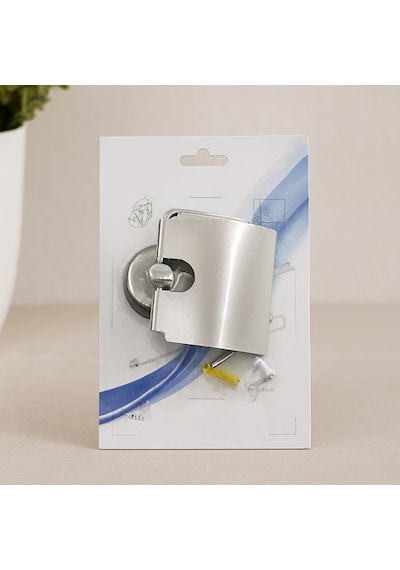 Vidalı Metal Wc Kağıtlık Geniş Kapaklı Çr