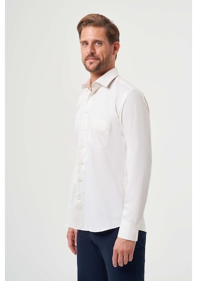 Bisse Erkek Regular Fit Klasik Gömlek Ekru Gm23k232047 D03 Ekru