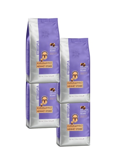 Mehmet Efendi Ethıopıan Çekirdek Kahve 500 Gr X 4 Adet