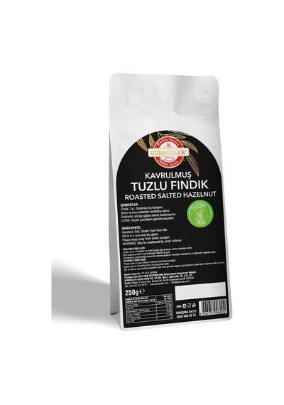 Gürbüzler Glutensiz Fındık Kavrulmuş Tuzlu 250 G
