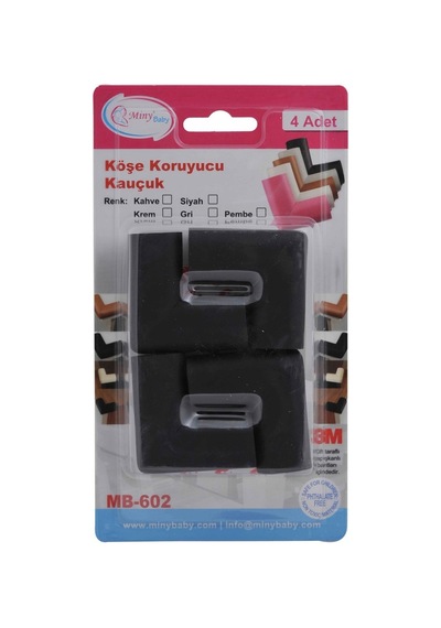 Miny Baby Köşe Koruyucu-Siyah