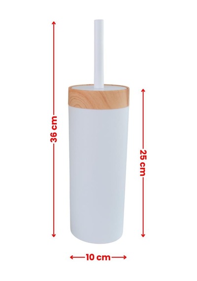 Bambu Desen Wc Klozet Fırçası Plastik, Tuvalet Banyo Wc Temizleme Fırçası Beyaz Beyaz