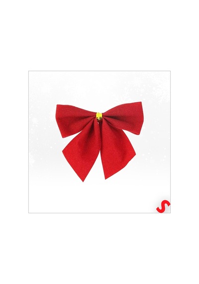 Yılbaşı Kadife Fiyonk Süs, 5,5 Cm X 12 Adet