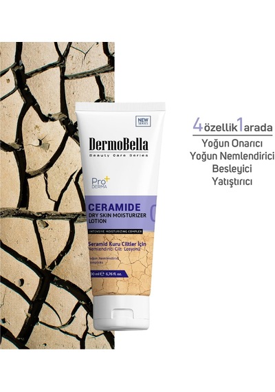 Ceramide Kuru Ciltler Için Nemlendirici Ve Yatıştırıcı Cilt Losyonu 200 Ml