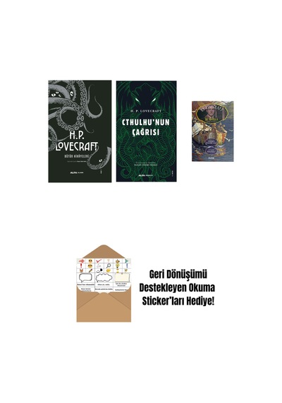 H.p. Lovecraft - Bütün Hikayeleri Ciltli + Cthulhu'nun Çağrısı + İki Novella + Okuma Sticker'ları