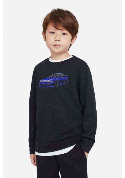 Tshirthane Nissan Silvia Baskılı Unisex Çocuk Siyah Sweatshirt