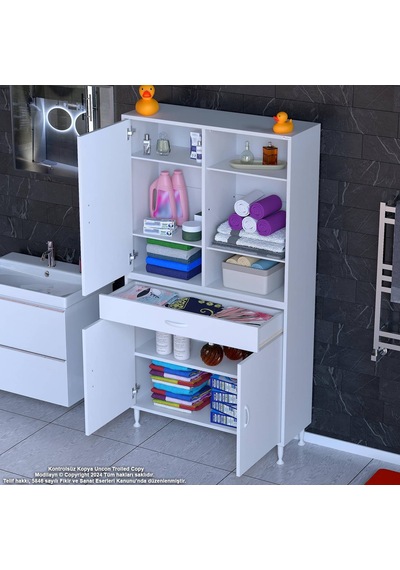 Eliusta Rivo 4 Raflı Banyo/mutfak Dolabı 90 Cm Beyaz Renkli Çok Amaçlı Dolap 90x173x32,5 Cm Ebatlarında Beyaz Eliusta Rivo 4 Raflı Banyo/mutfak Dolabı 90 Cm Beyaz Renkli Çok Amaçlı Dolap 90x173x32,5 Cm Ebatlarında Beyaz