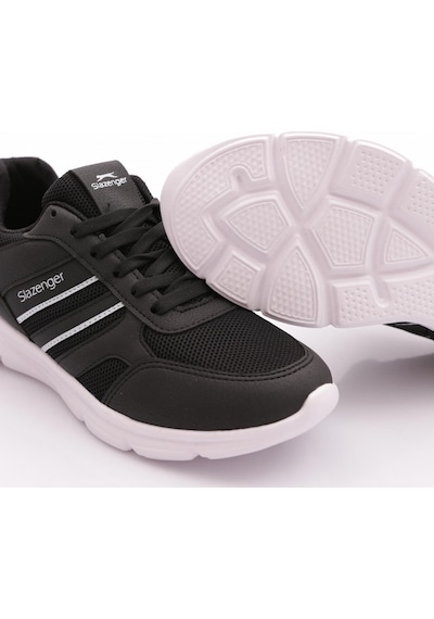 Slazenger Efrat Erkek Koşu & Yürüyüş Spor Ayakkabı Siyah Beyaz