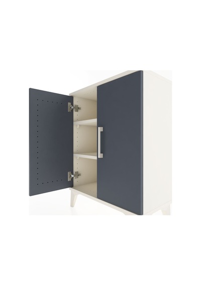 Arges Komodin 2 Raflı 2 Kapaklı 60x30x80 Aytaşı-antrasit Aytaşı