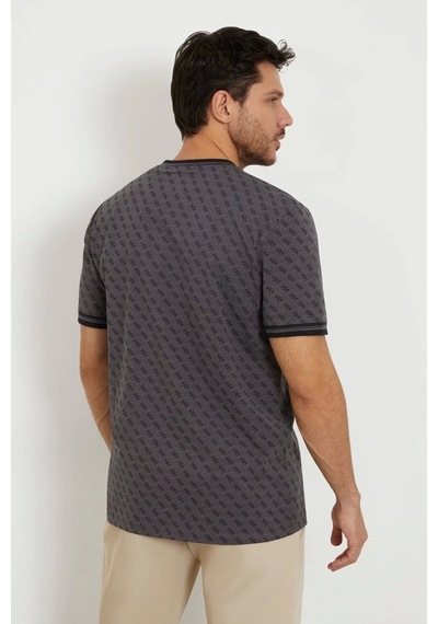 Guess Erkek Tamamı 4g Logolu T-shirt S Siyah