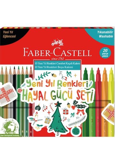 Faber-Castell Yeni Yıl Renkleri Hayal Gücü Seti 20'li