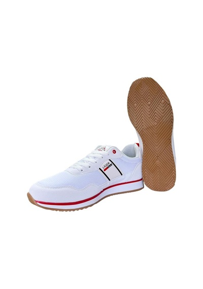 Erkek Günlük Sneaker Spor Ayakkabı Beyaz - Kırmızı-Beyaz - Kırmızı