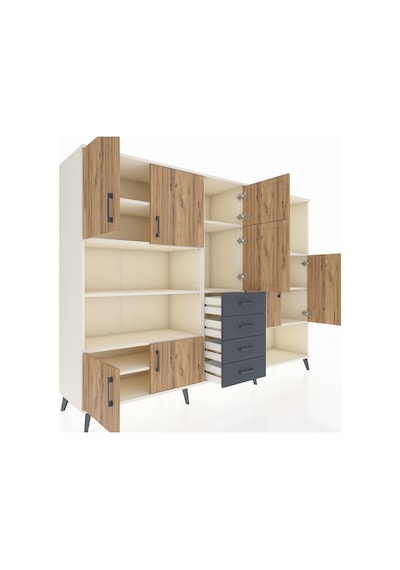 Hyperion Dolap 10 Raflı 4 Çekmeceli 8 Kapaklı 220x44x163 Aytaşı-ç Aytaşı-çam/antrasit Hyperion Dolap 10 Raflı 4 Çekmeceli 8 Kapaklı 220x44x163 Aytaşı-ç Aytaşı-çam/antrasit