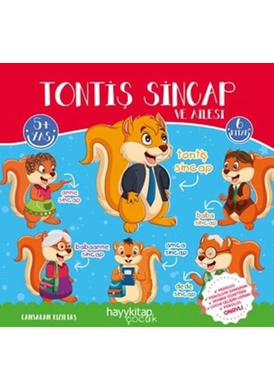 Tontiş Sincap ve Ailesi Öykü Seti-6 Kitap Takım - Cansaran Kızıltaş - Hayykitap