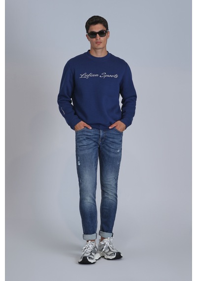 Lufian Brıce Smart Jean Erkek Pantolon Slim Fit Mavi Mavi 112200210100300 Mavi