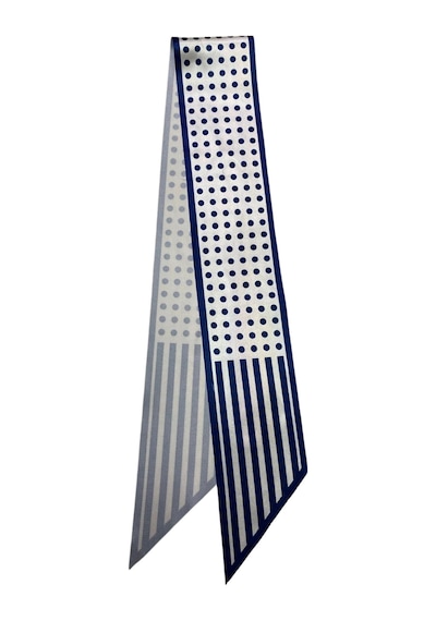 Tarzını Seç Çizgili Asalet Desenli Mavi Kravat / Eşarp / Fular 105x9 Cm Çizgili Mavi