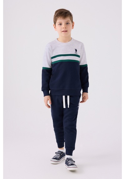 U.s. Polo Assn. Erkek Çocuk Krem Pijama Takım 50299490-vr071 KREM Krem
