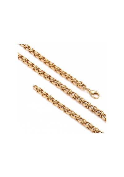 Beycen Aksesuar Marin Zincir Erkek Çelik Kolye 5 Mm 55 Cm Gold 3902eck010 Çok Renkli