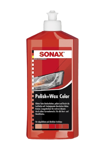 Sonax Renkli Nano Parlatıcı Ve Koruyucu Cila Kırmızı 500 Ml