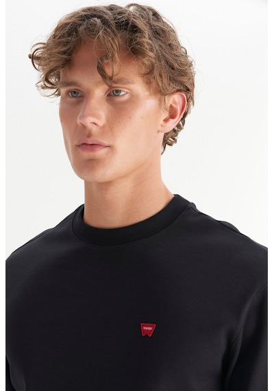 Wrangler Pamuklu Regular Fit Bisiklet Yaka Sweat Erkek Sweat Gw2520255 001 Siyah