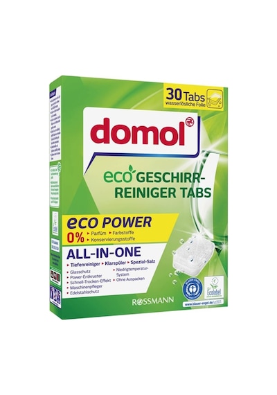 Domol Ekolojik Bulaşık Makinesi Deterjanı 30 Tablet