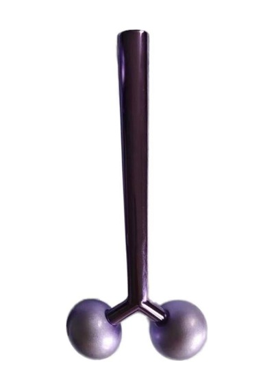 Metal Yüz Masaj Aleti Face Yoga Guasha 3d Roller Graston Aparatı Siyah Renk