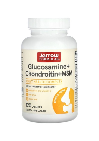 Jarrow Formulas, Glucosamine + Chondroitin + Msm, 120 Capsules