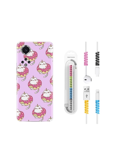 Huawei Nova 9 Kılıf Kablo Koruyuculu Unicorn Donut 1417