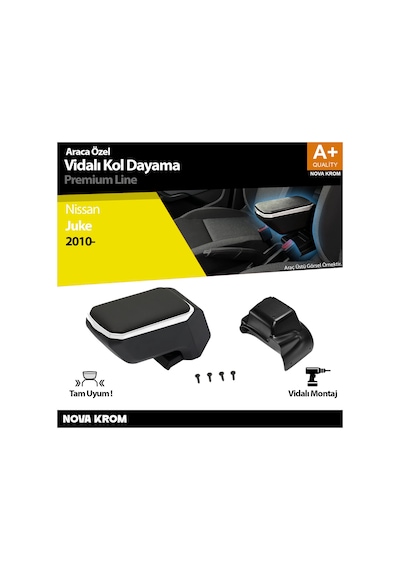 Nova Krom Nissan Juke Abs Vidalı Kol Dayama Kolçak Gri 2010 Üzeri
