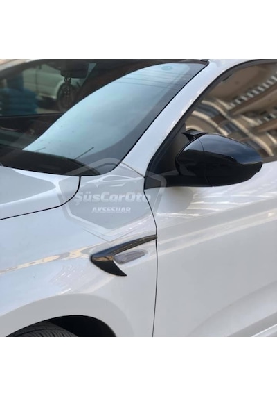 ŞüsCarOto Fiat Egea Batman Yarasa Ayna Kapağı Piano Black ABS Plastik