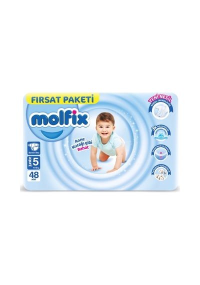 2 Adet Molfix Junior Çocuk Bezi 48'li Diğer