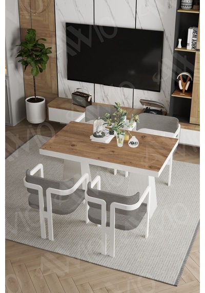 Avvio Lucas Lake Mdf Ayak Tokyo Demonte Sandalye 80x120 Yemek Masası Mutfak Masası 4 Kişilik Akça Avvio Lucas Lake Mdf Ayak Tokyo Demonte Sandalye 80x120 Yemek Masası Mutfak Masası 4 Kişilik Akça